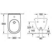 Биде подвесное  Villeroy & Boch O.novo 54600001