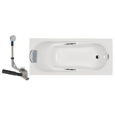 COMFORT ванна 170x75 прямоугольная в комплекте с сифоном Geberit 150.520.21.1, с ножками