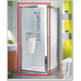 Душевая дверь  боковая  KOLO GEO 6 80 стекло PRISMATIC GSKS80205003