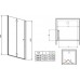 Душевая дверь RADAWAY Eos DWB 70, тип Bi-Fold, 37883-01-01NL/R