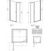 Душевая дверь RADAWAY Eos DWS 100, 37990-01-01NL/R