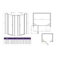 Душевая дверь RADAWAY Eos II DWJS 120, 3799454-01L/R