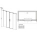 Душевая дверь RADAWAY Espera DWD 140, 380240-01 + 380224-01