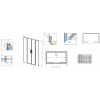 Душевая дверь RADAWAY Idea DWD 140, 387124-01-01
