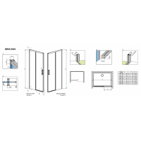 Душевая дверь RADAWAY Idea DWJ 100, 387014-01-01L/R