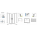Душевая дверь RADAWAY Idea DWJ 100, 387014-01-01L/R
