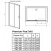 Душевая дверь RADAWAY Premium Plus DWJ 100, 33303-01-01N