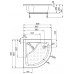 Душевая кабина  AQUAFORM SAMARA 105-40100