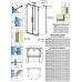 Душевая кабина без поддона RADAWAY Arta DWD+2S (90/70), 386051-03-01 L+R + 386109-03-01 + 386109-03-01