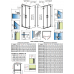 Душевая кабина без поддона RADAWAY Arta DWD+S (90/70), 386181-03-01 L/R + 386056-03-01L/386051-03-01R + 386109-03-01