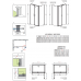 Душевая кабина без поддона RADAWAY Eos II KDS (90x75), 3799481-01 L/R + 3799409-01 L/R