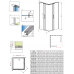 Душевая кабина без поддона RADAWAY Espera KDD (80/80), 380150-01 L/R + 380150-01 L/R