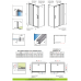 Душевая кабина без поддона RADAWAY Espera KDJ Mirror (100/80), 380495-01 L/R + 380230-71 L/R + 380148-01 L/R
