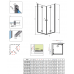 Душевая кабина без поддона RADAWAY Essenza New KDD B (80/80), 385070-01-01 L/R + 385070-01-01 L/R