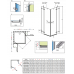 Душевая кабина без поддона RADAWAY Euphoria KDD (80/80), 383061-01 L/R + 383061-01 L/R