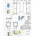 Душевая кабина без поддона RADAWAY Euphoria KDJ+S (80/80), 383512-01 L/R + 383221-01 L/R + 383051-01 + 383031-01