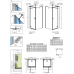 Душевая кабина без поддона RADAWAY Fuenta New KDJ+S (80/80), 384021-01-01 L/R + 384051-01-01 + 384051-01-01