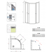 Душевая кабина без поддона RADAWAY Premium A 1700 (80x80), 30411-01-01