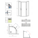 Душевая кабина без поддона RADAWAY Premium Plus A 1700 (80x80), 30411-01-01N