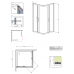 Душевая кабина без поддона RADAWAY Premium Plus C 1700 (80x80), 30461-01-01N
