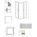 Душевая кабина без поддона RADAWAY Premium Plus D (100x80), 30434-01-01N