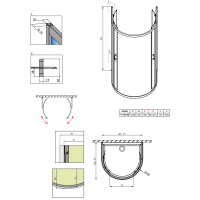 Душевая кабина без поддона RADAWAY Premium Plus P (100x90), 33300-01-01N
