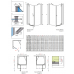 Душевая кабина без поддона RADAWAY Torrenta KDJ (80x80), 32212-01-01N L/R