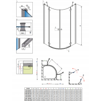 Душевая кабина без поддона RADAWAY Torrenta PDD (80x80), 31610-01-01N
