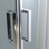 Душевая кабина Eger MAGRIT 90*90*200 см, на глубоком поддоне, профиль хром, стекло тонированное 4 мм 599-587