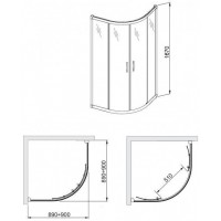 Душевая штора  AQUAFORM  Lugano 100-06703