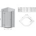 Душевая штора Ravak BRILLIANT BSKK 3 - 100 L Transparent, хром, безопасное стекло