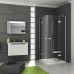 Душевая штора Ravak SMARTLINE SMSRV 4 - 90 Transparent, безопасное стекло, профиль хром