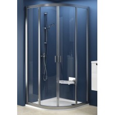 Душевая штора Ravak SUPERNOVA SKCP4 - 90 FREE Transparent (прозрачная), стекло, полукруглая, сатин