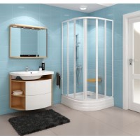 Душевая штора Ravak SUPERNOVA SKCP4 - 80 SABINA Pearl, пластик, полукруглая