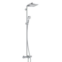 Душевая система для ванны Hansgrohe Crometta E 240 1jet Showerpipe  с термостатом, хром ( 27298000 )