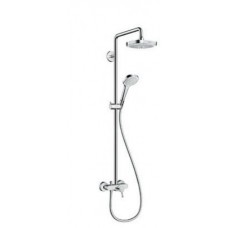 Душевая система Hansgrohe Croma Select E 180 2jet Showerpipe цв белый хром 27258400