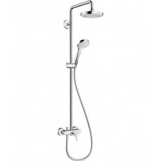 Душевая система Hansgrohe Croma Select S 180 2jet Showerpipe цв белый 27255400