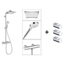 Душевая система Hansgrohe Crometta E240 27271000 + Крючок Hansgrohe Logis 40511000 3 шт (27271000+40511000)
