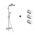 Душевая система Hansgrohe Crometta S240 27267000 + Крючок Hansgrohe Logis 40511000 – 3 шт, (27267000+40511000)