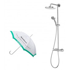 Душевая система Hansgrohe Showerpipe Verso 240 Душевая система с термостатом + фирменный зонт компании Hansgrohe 27205000+86002104