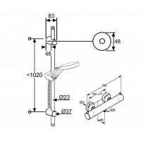Душевая система KLUDI A-QA SHOWER-DUO 6209705-00