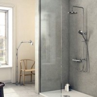 Душевая система с термостатом GENEBRE TAU T671121745 (67112144567+174545)