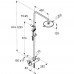 Душевая система с термостатом KLUDI LOGO DUAL SHOWER SYSTEM, 1 S  6809505-00