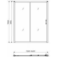 Душевые двери  KOLO GEO 6 160 раздвижные GDRS16222003