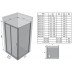 Душевые двери Ravak BLIX BLDP 4 - 130 Transparent, белый профиль, безопасное стекло
