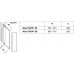 Душевые двери Ravak PIVOT PDOP 1 - 90 Transparent, белый профиль, белая ручка, безопасное стекло