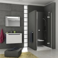 Душевые двери Ravak SMARTLINE SMSD 2 - 110 A-R Transparent, безопасное стекло, хром