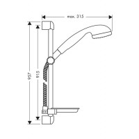 Душевой набор Hansgrohe Croma 0,90м 27756000