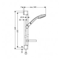 Душевой набор Hansgrohe Croma 100 Multi 0,65м 27775000