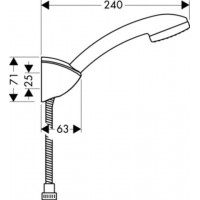 Душевой набор Hansgrohe Croma Porter'C 27548000